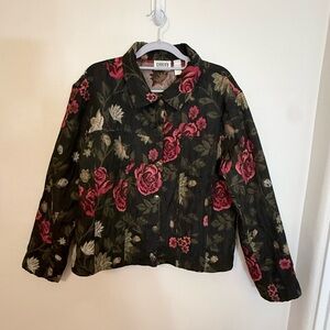 Chico's Floral Patterned Jacket